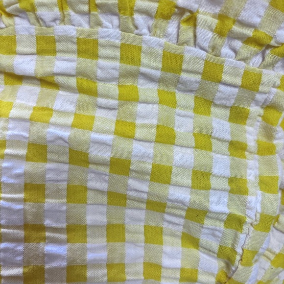 Old Navy Yellow Gingham Tiered Skirt size XL - Picture 3 of 3